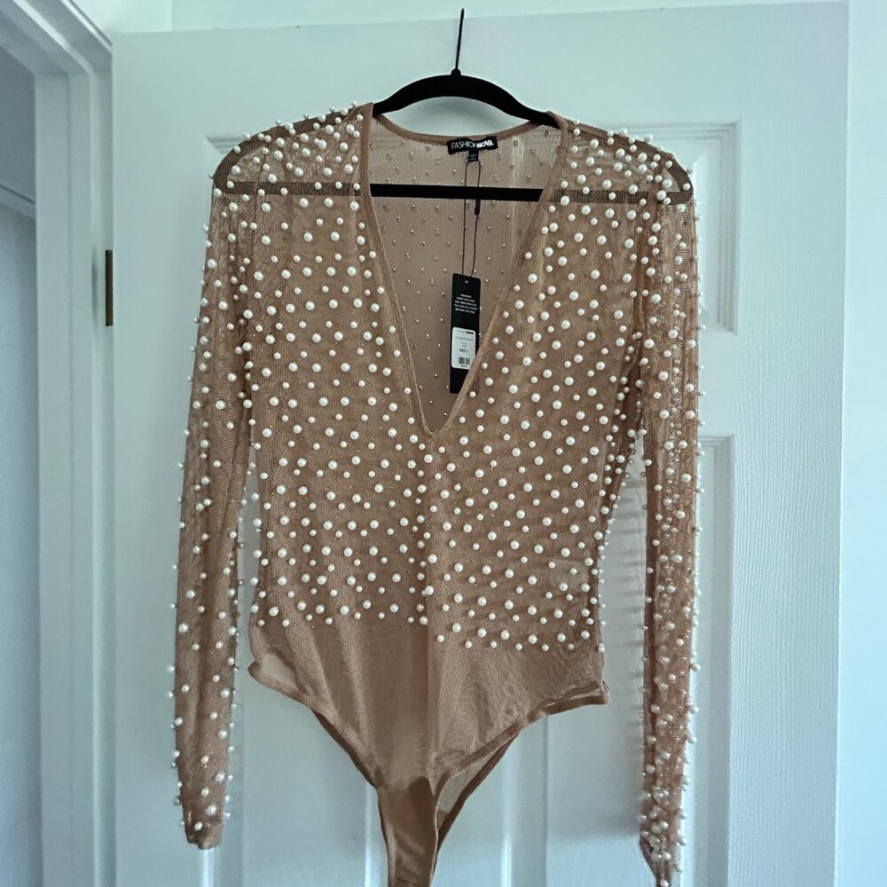 Fashion Nova Pearl Bodysuit